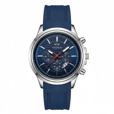 White shell blue dial