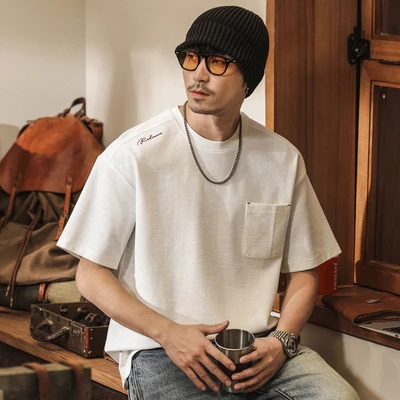 White [heavyweight slub cotton]