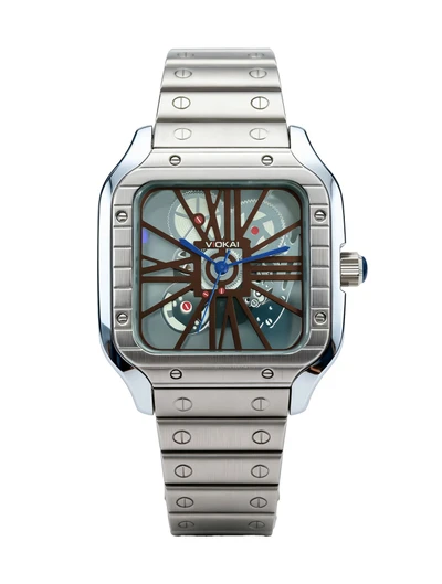 White case, brown dial