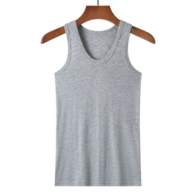 Pure cotton vest gray