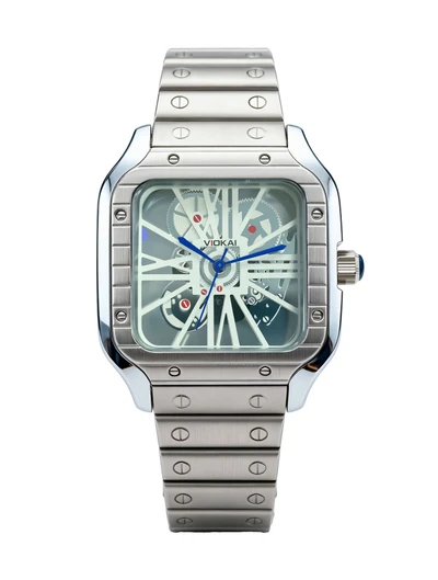 White case, white dial