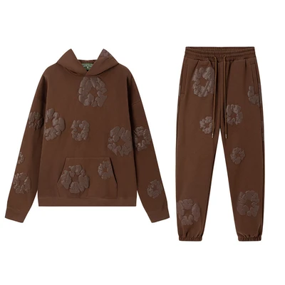 Brown sweatshirt suit