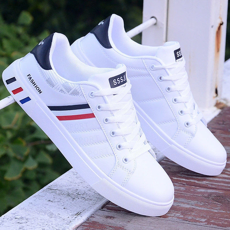 Cross-border White Shoes Men's Shoes 2024 New Spring Korean Style Trendy 48 Size Board Shoes Plus Size Casual Sports Trendy Shoes
