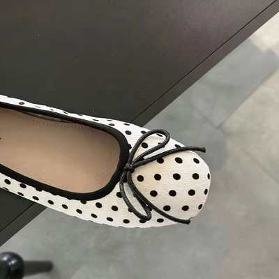 White polka dots