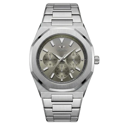 Silver-white gray dial