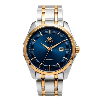 Two-tone case with blue dial