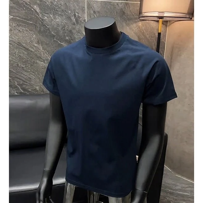 2026 Summer New Men's Sorona Fabric Cool and Comfortable Antibacterial Quick-Dry Regular Shoulder Casual Short-Sleeve T-Shirt