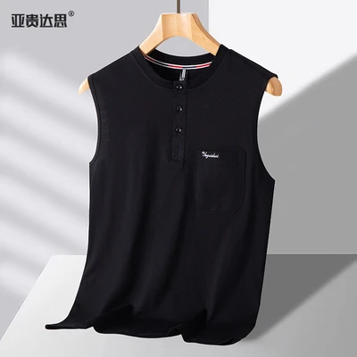 2020 stand collar pure cotton black