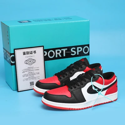 Aj333 black and red toes