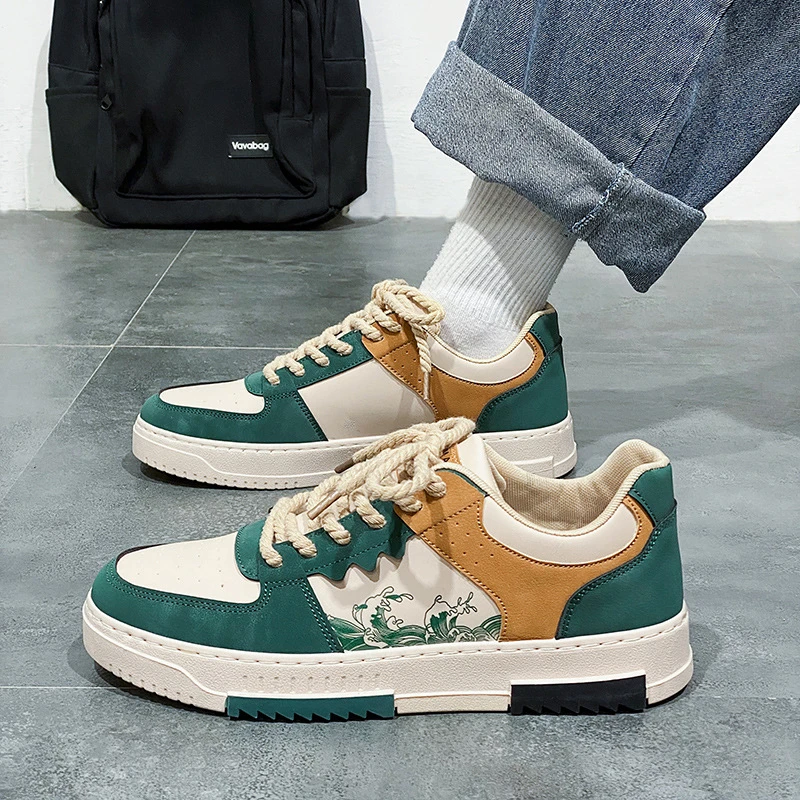 Cross-Border Men's Shoes 2024 New Sneakers Men's Large Size Casual Sports Shoes Trendy Extra Large Size Breathable Trendy Shoes