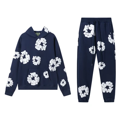 Sweatshirt suit navy blue