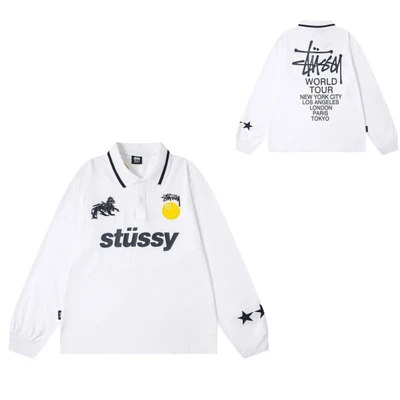 8912 White [POLO Long Sleeve T-Shirt]