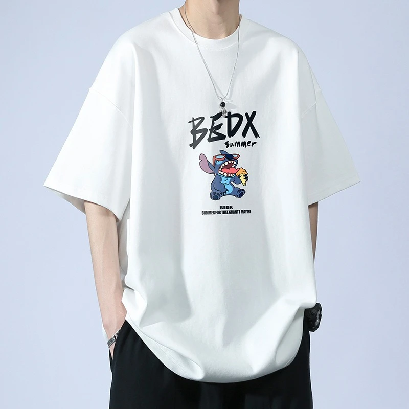 Youth Summer Clothing Pure Cotton Short-Sleeved T-Shirt for Boys and Girls Summer 2026 New Style Handsome Men's Clothing for Junior High School and High School Students