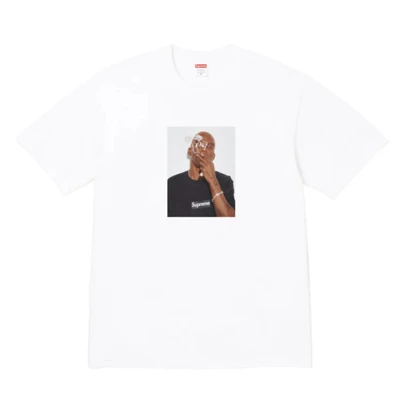 Supreme ss25 dean blunt character printing round neck short sleeve t-shirt men and women same style white