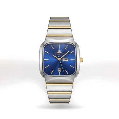 Golden blue dial