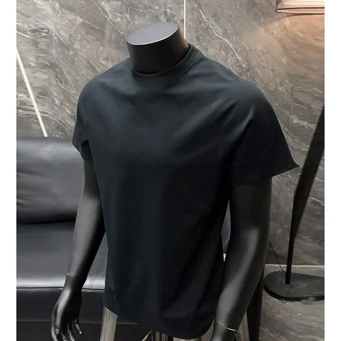 2026 Summer New Men's Sorona Fabric Cool and Comfortable Antibacterial Quick-Dry Regular Shoulder Casual Short-Sleeve T-Shirt