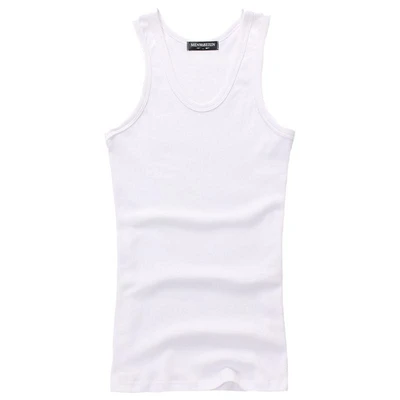 Pure Cotton Vest White
