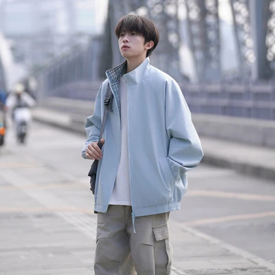 Fbl-j6191 glacier blue [stand collar style]