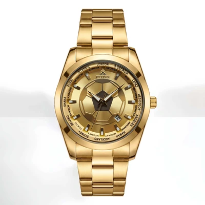 Gold case, gold dial