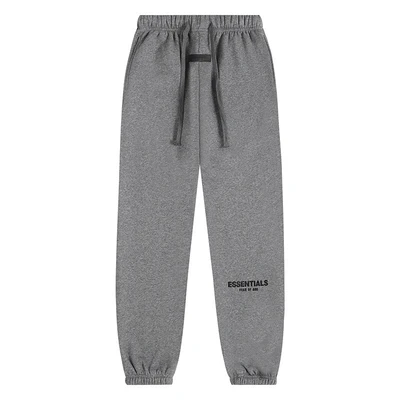 670 gray pants with flocked lettering