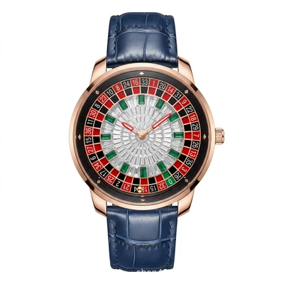 Rose gold blue ribbon