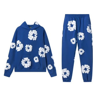 Sweatshirt suit color blue