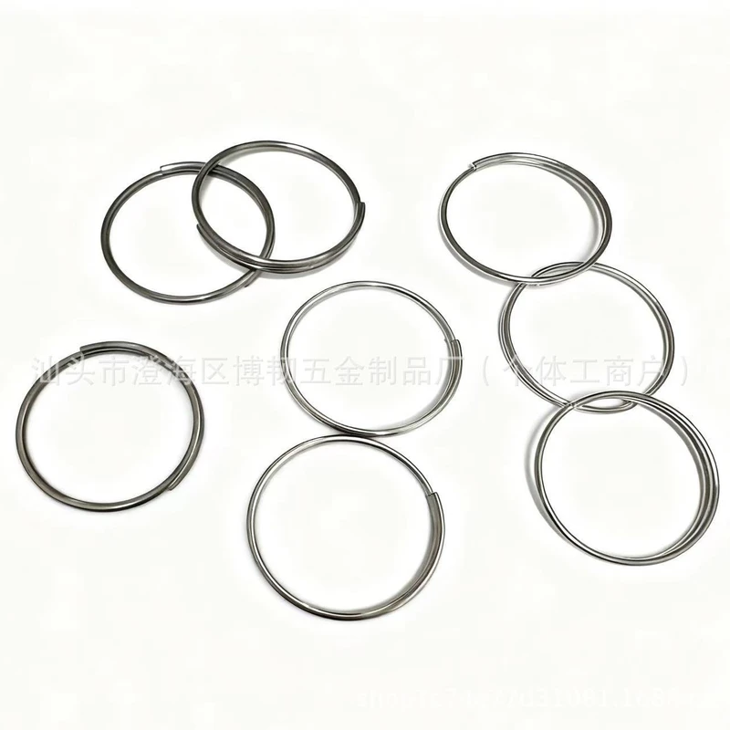 Connecting Wire Ring Iron Ring Open Jewelry Double Ring Accessories DIY Handmade Material Key Ring Small Key Ring