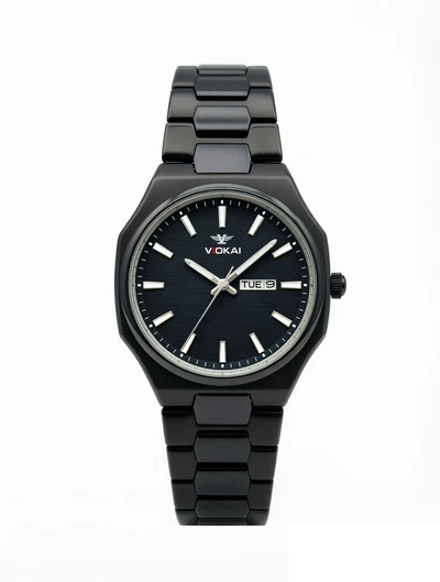 Model B black case with black dial