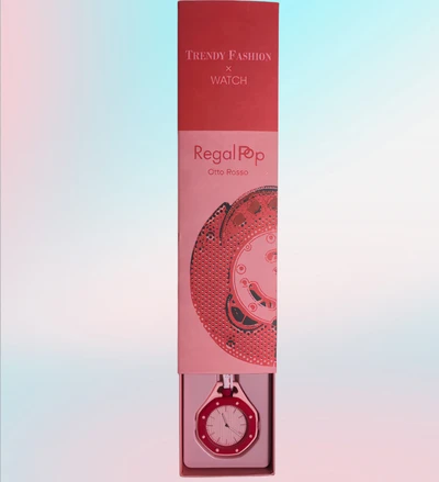 Pink, watch + box
