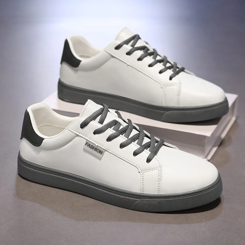 Autumn new Hugh men's fashion shoes pu leather breathable lace-up sports men's shoes 39-46 yards wholesale
