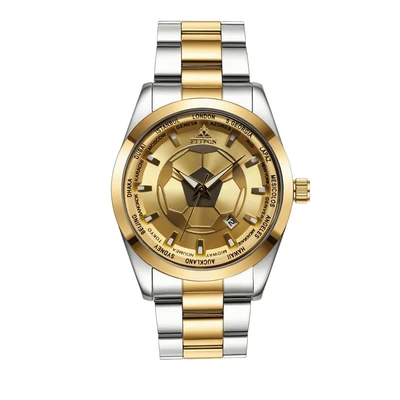 Two-tone case with gold dial