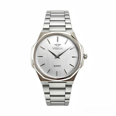 White case, white dial