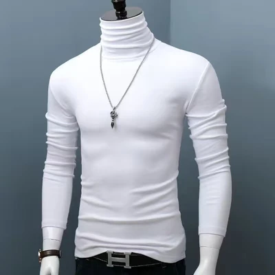 White full high collar