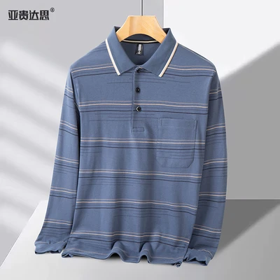 8815 pure cotton lapel gray blue