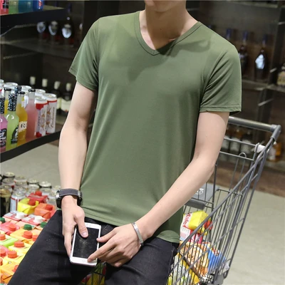Army Green V-neck