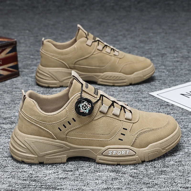 Men's shoes 2025 new spring martin boots men's non-slip waterproof wear-resistant work shoes low-top short boots work boots