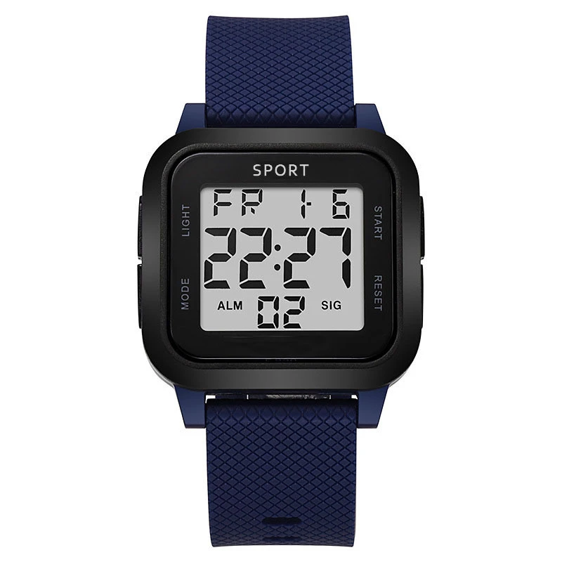 Trendy and Personalized Multifunctional Outdoor Sports Electronic Watch for Male and Female Students, Sports Timing Alarm, Fashionable Electronic Watch