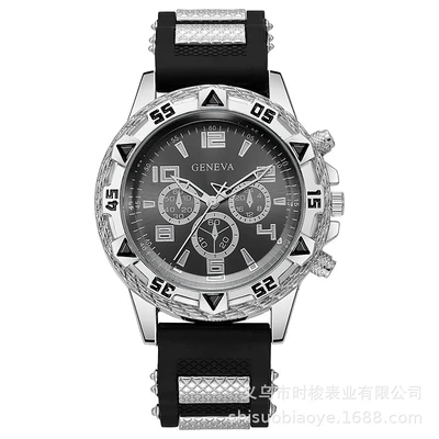 Silver shell black face black belt