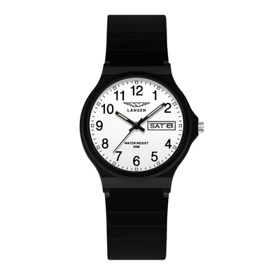 Black with white face