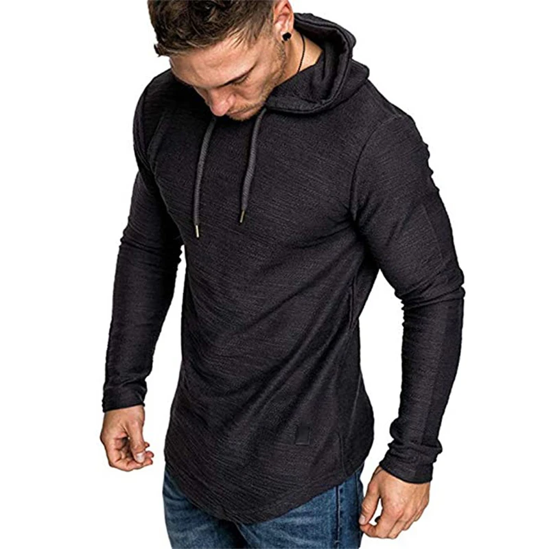Sport Hoodies Gym Running Exercise Pullover Shirt Long/Short Sleeve Tops Men's Workout Sweatshirts