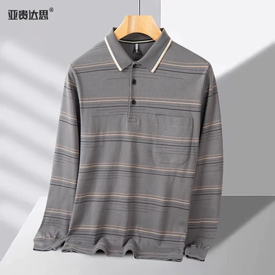 8815 pure cotton lapel dark gray