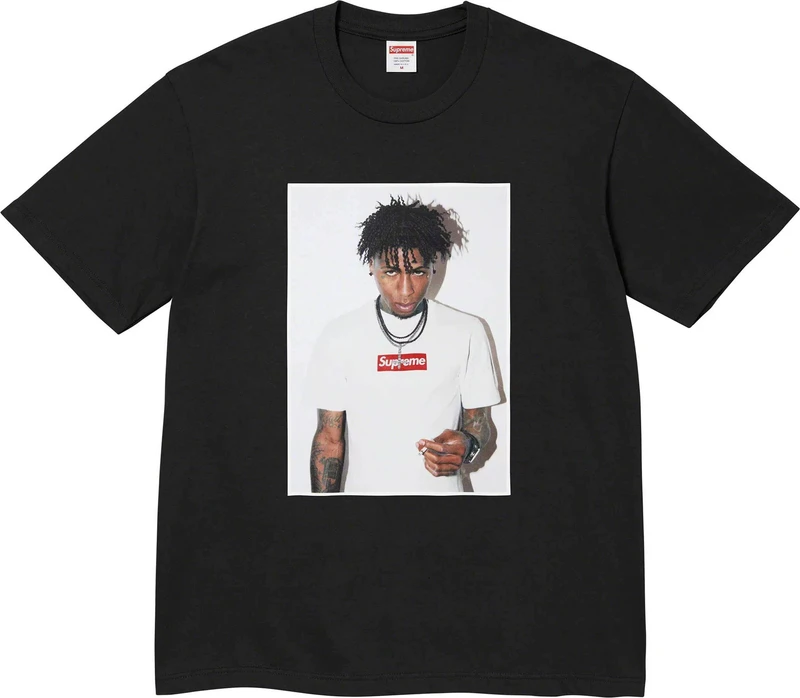 Cross-Border Street Style American Fashion Brand Box Short-Sleeved Milan Cross Classic Letter T-Shirt 270g