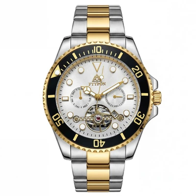 Two-tone white dial
