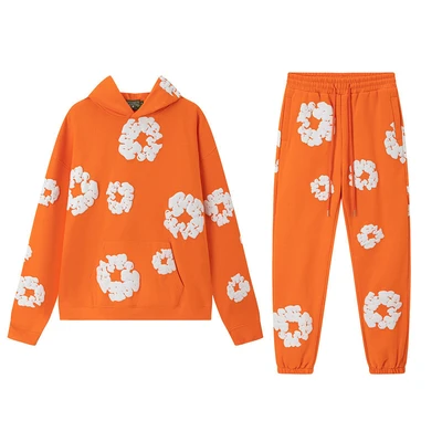 Sweatshirt suit orange