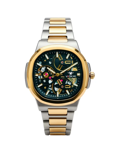 Two-tone black dial