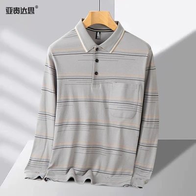8815 pure cotton lapel light gray