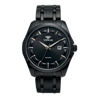 Black case, black dial