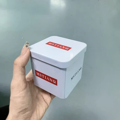 White iron box