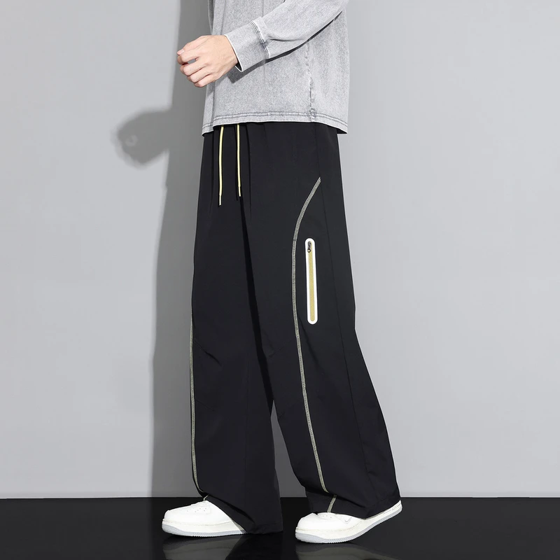 NASA ABOUT American-style functional windbreaker pants for men, 2026 new autumn waterproof loose wide-leg casual pants
