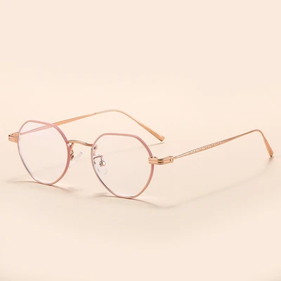Rose gold frame with pink edge